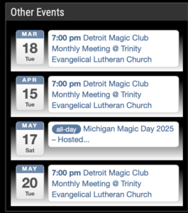 2026 Parlor Magic Show